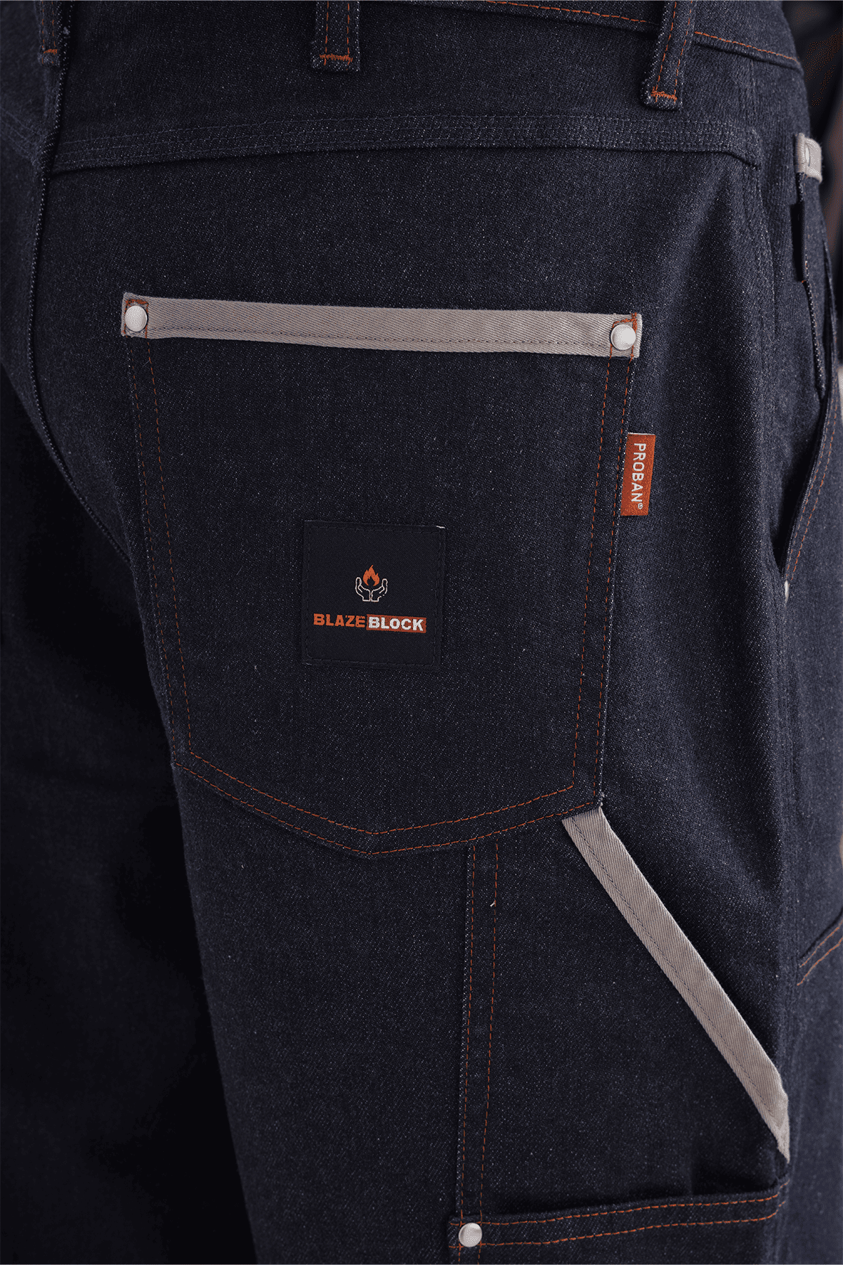 Blaze Block FR Performance Utility Jeans in Dark Wash