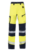 ECO Hi-Vis Contrast Trouser Yellow Navy