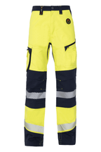 ECO Hi-Vis Contrast Trouser Yellow Navy