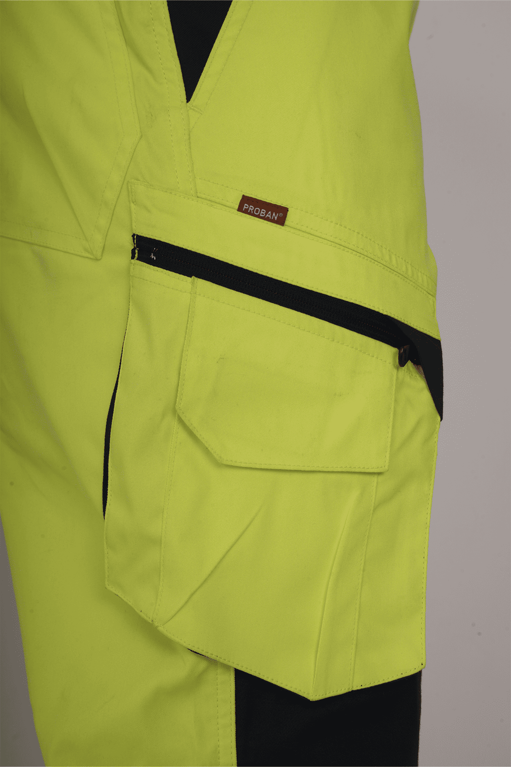 ECO Hi-Vis Contrast Trouser Yellow Navy