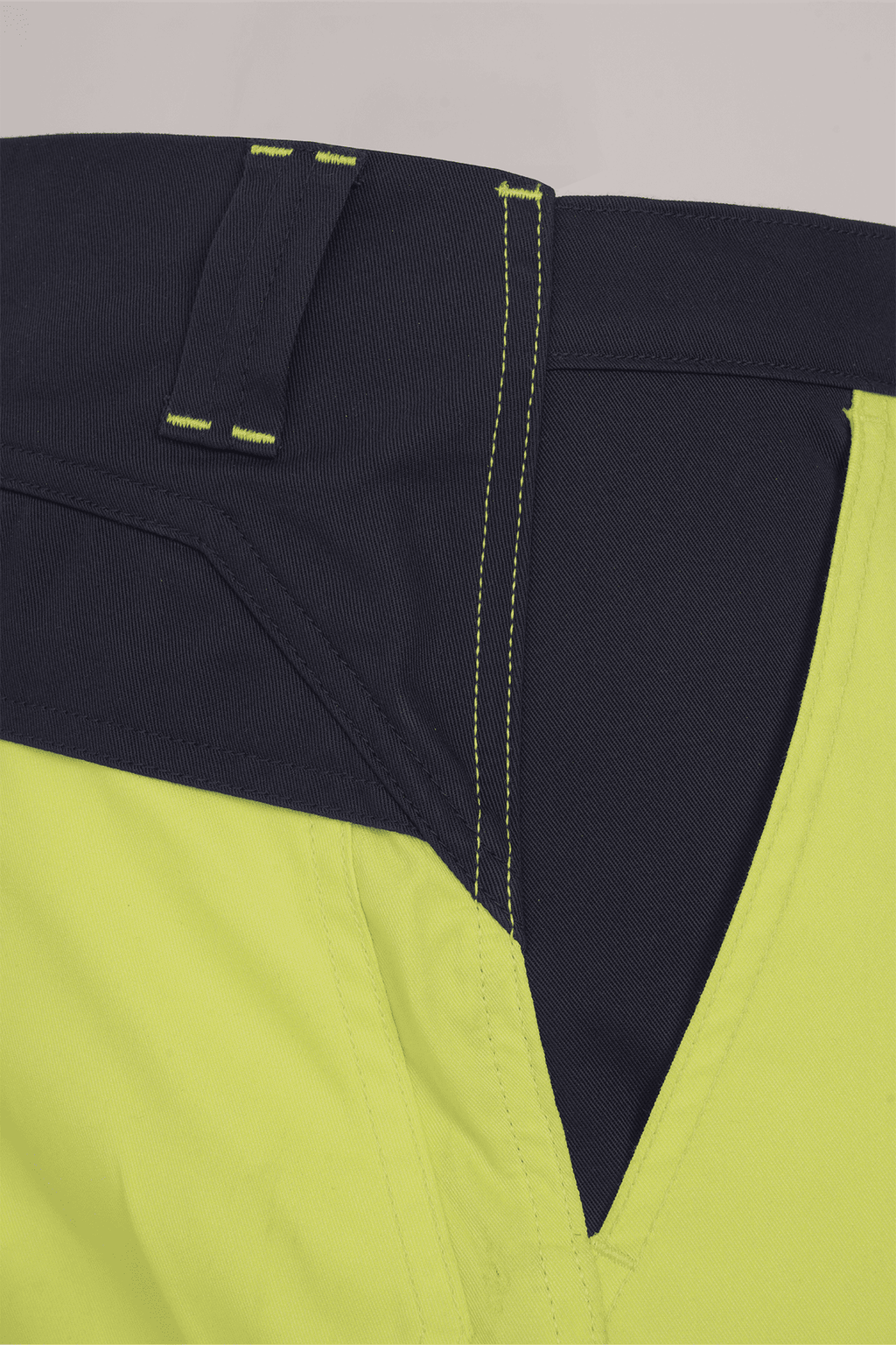 ECO Hi-Vis Contrast Trouser Yellow Navy