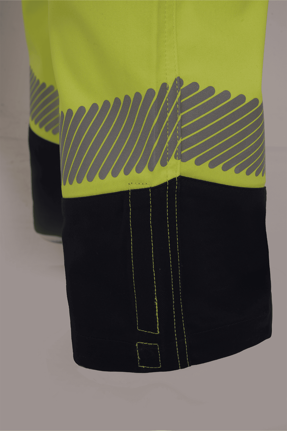 ECO Hi-Vis Contrast Trouser Yellow Navy