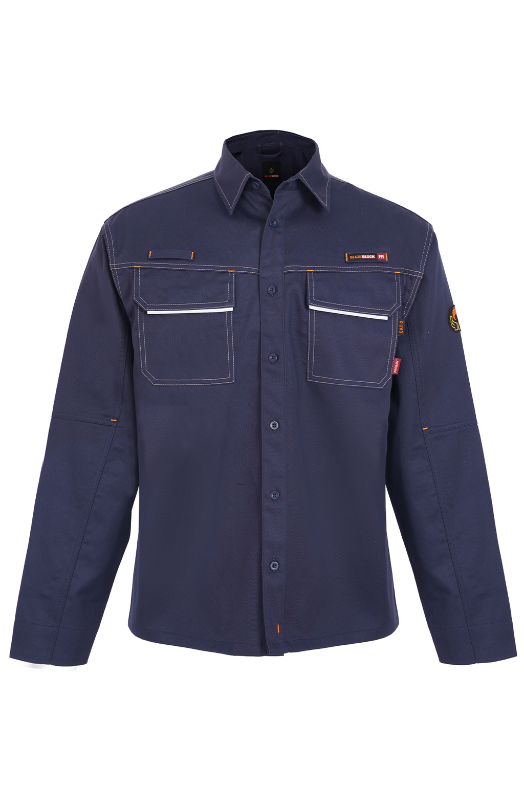 FR WORK SHIRT WITH REFLECTIVE TRIM