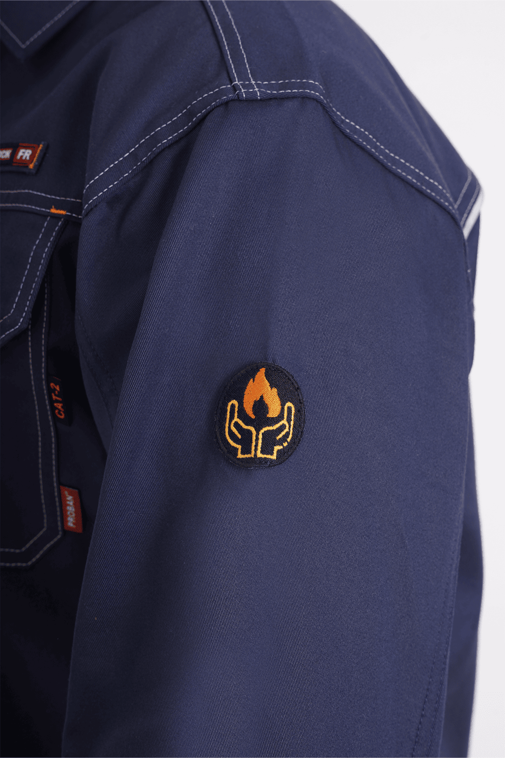 FR work Shirt with Reflective Trim