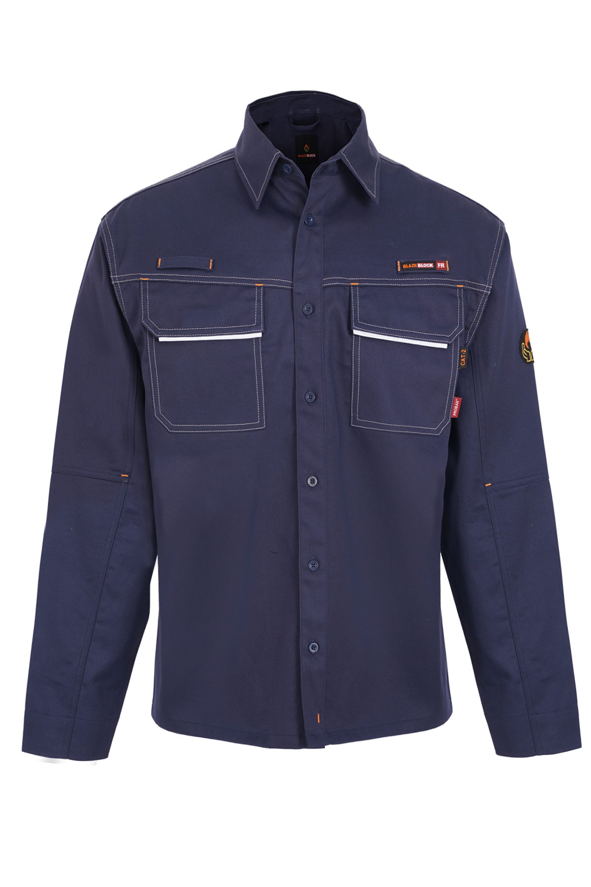 FR work Shirt with Reflective Trim